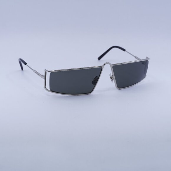 ?️ New Saint Laurent SL606 002 Sunglasses - Silver Frame, Grey Lenses main image 9